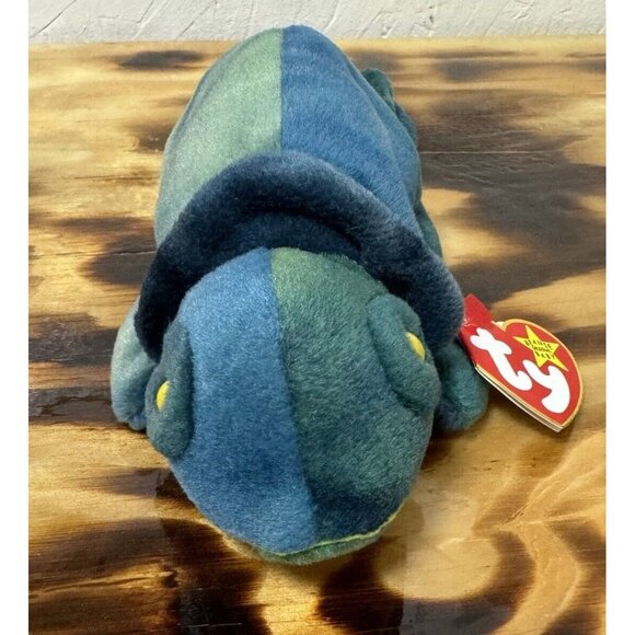 Rare Original Beanie Baby Rainbow 1997 Retired W TRUE Errors Iggy Fabric PVC VTG - Picture 2 of 13